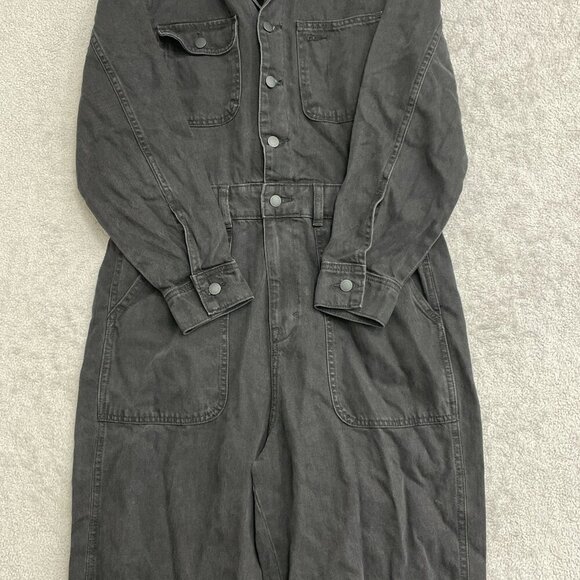 NEW Women's 12 Long Sleeve Utility Baggy Denim Jumpsuit - Universal Thread 1848 - Picture 6 of 10